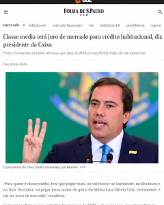 O presidente da Caixa, Pedro Guimarães, em Brasília - AFP