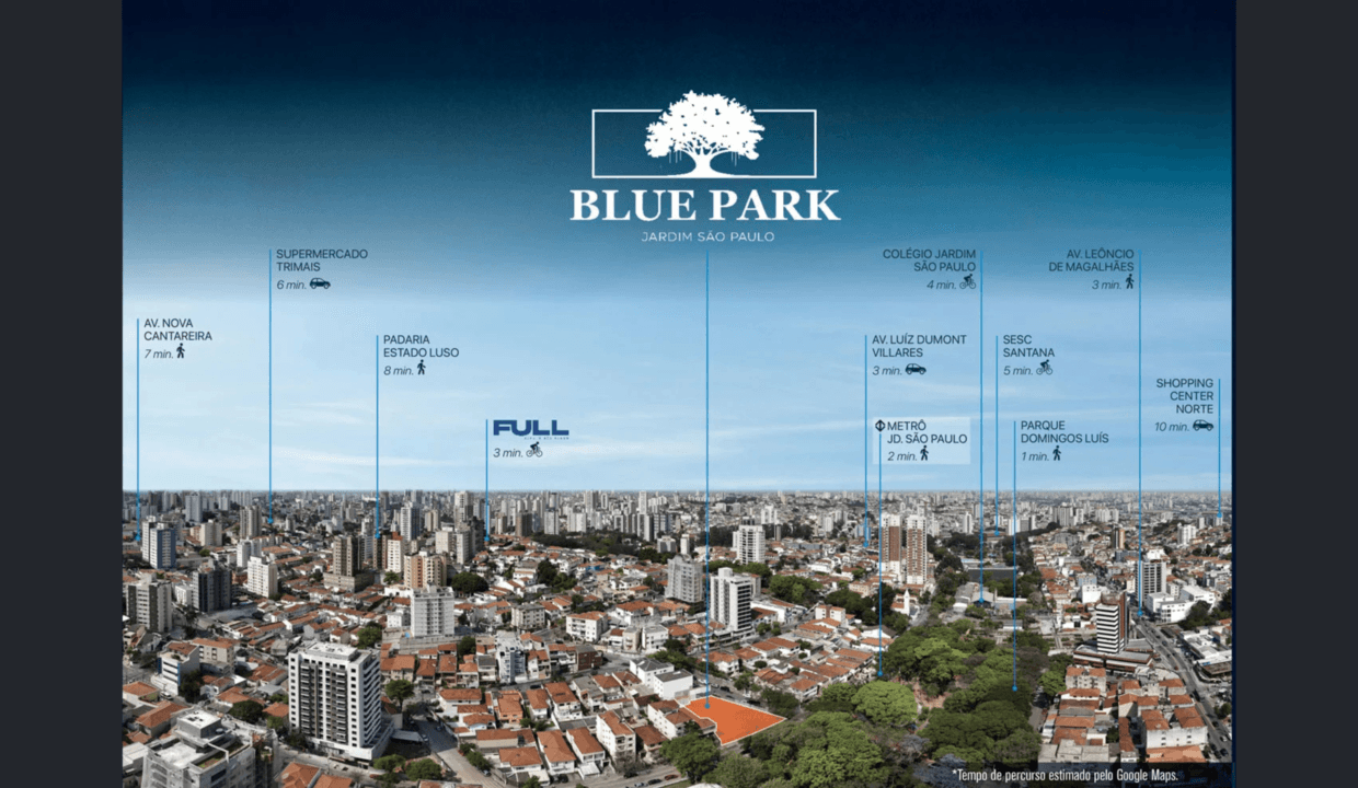 Blue Park - Mapa